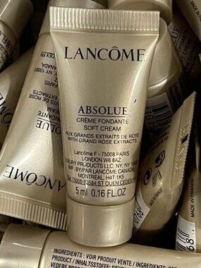 5 x Lancome Absolue Soft Cream with Grand Rose Extracts 5ml = 25ml total